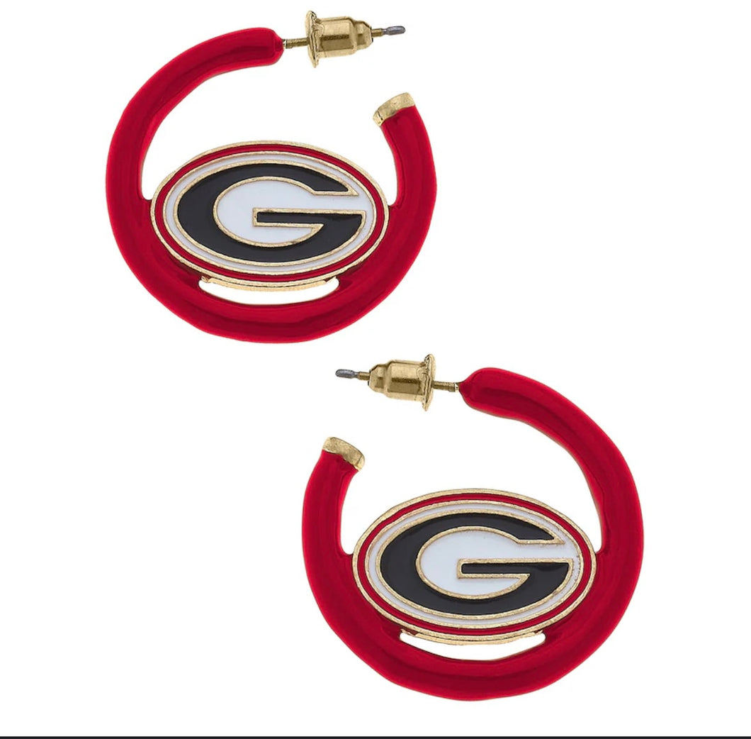 Georgia Logo Enamel Hoops