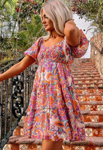 Load image into Gallery viewer, Boho Smocked Ruffle Dress
