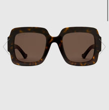 Load image into Gallery viewer, Tortoise Square Frame Chunky Sunglasses
