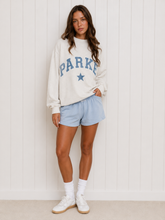 Load image into Gallery viewer, Mock Neck Embroidered Sweatshirt
