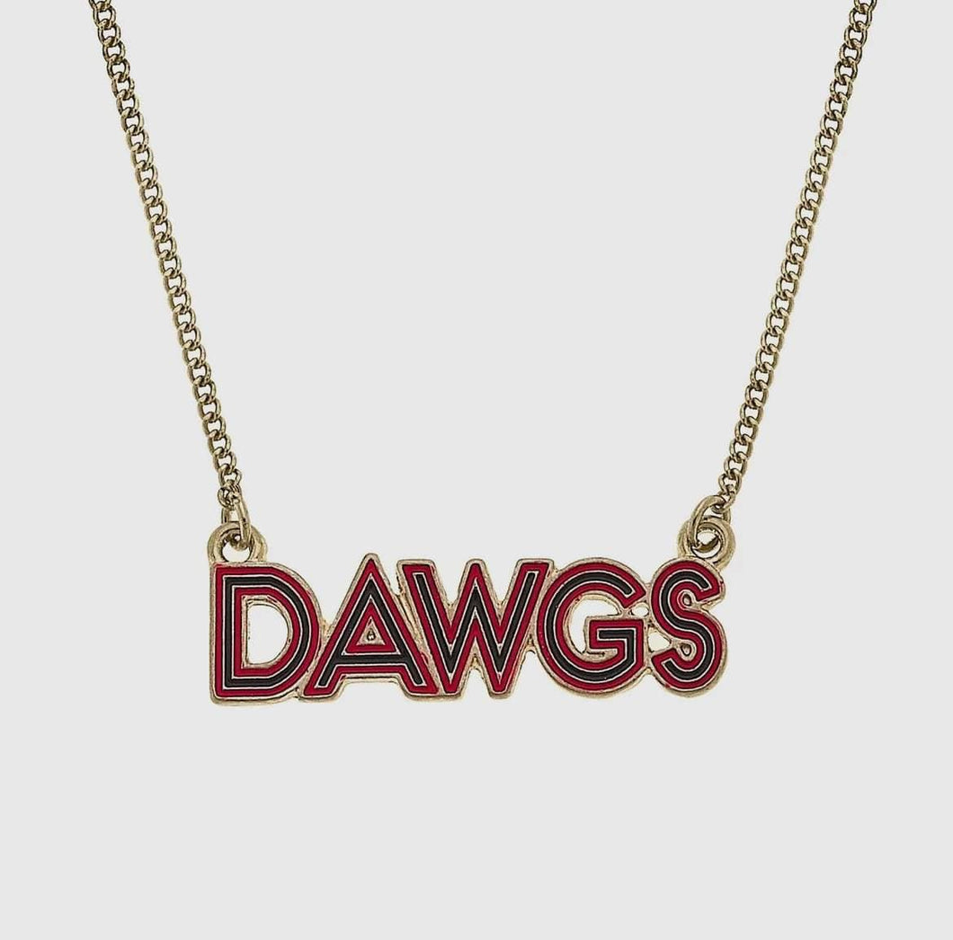 Dawgs Enamel   Necklace