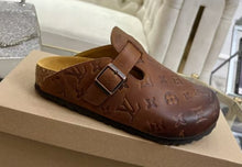 Load image into Gallery viewer, Designer Leather Slides
