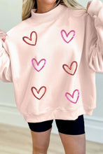 Load image into Gallery viewer, Sequin Heart Crew Neck

