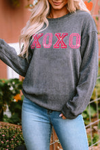 Load image into Gallery viewer, XOXO Ribbed Sweatshirt
