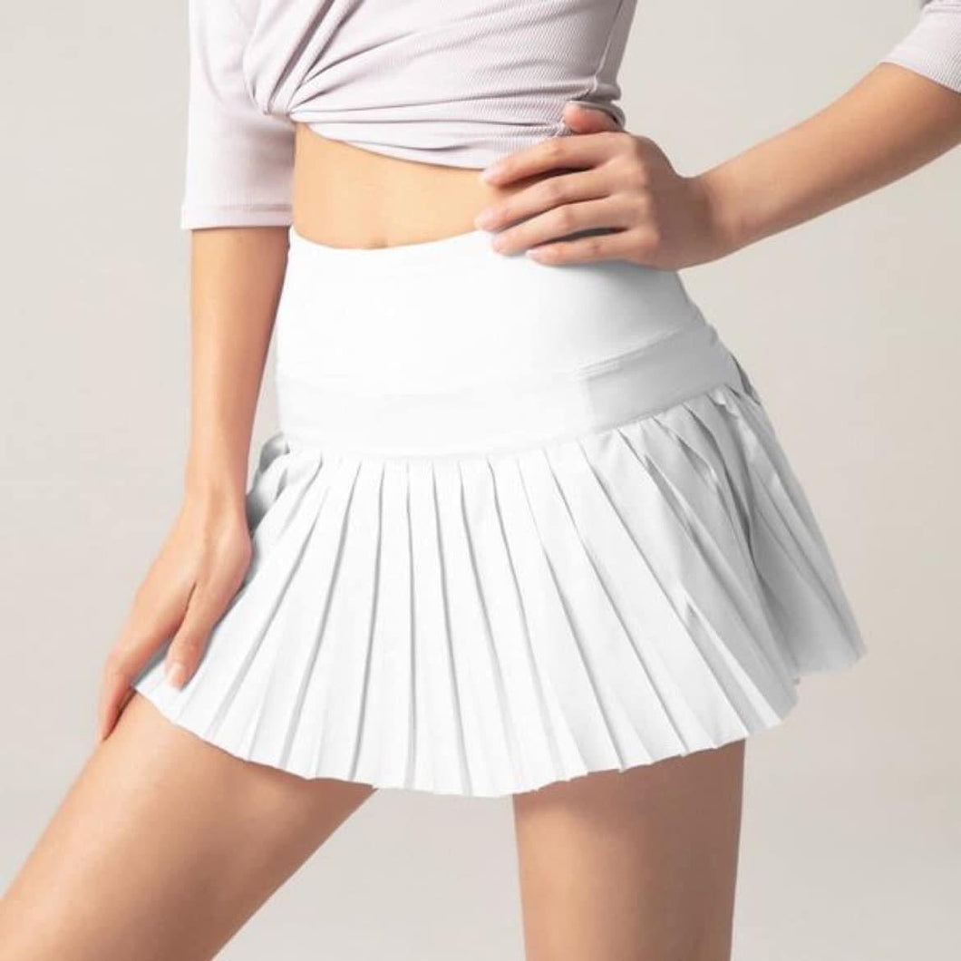 White Pleated Skirt size Small