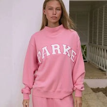 Load image into Gallery viewer, Mock Neck Embroidered Sweatshirt
