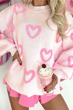 Load image into Gallery viewer, Heart Bubble Sleeve Baggy Sweater
