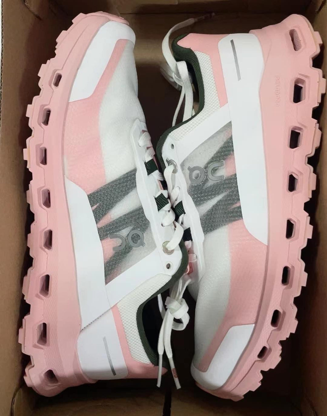 Pink and White Sneakers