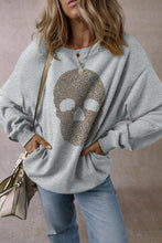 Load image into Gallery viewer, Rhinestone Skull Sweatshirt
