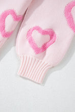 Load image into Gallery viewer, Heart Bubble Sleeve Baggy Sweater
