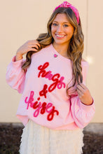 Load image into Gallery viewer, Hugs and Kisses Pop Up Embroider Raglan Sweatshirt
