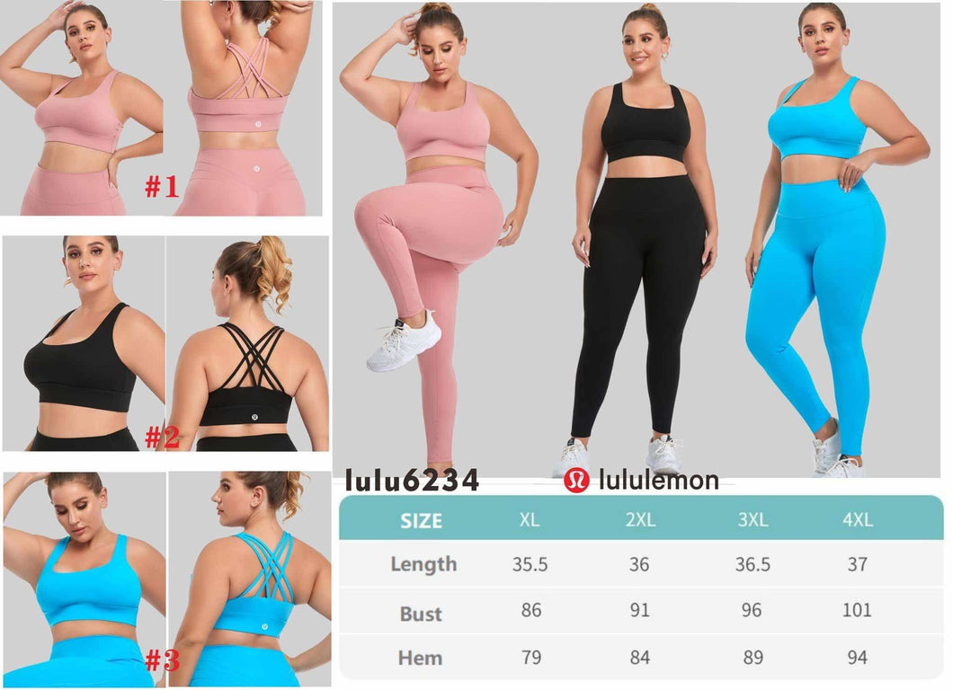 Curvy Athletic Bra Leggings Set