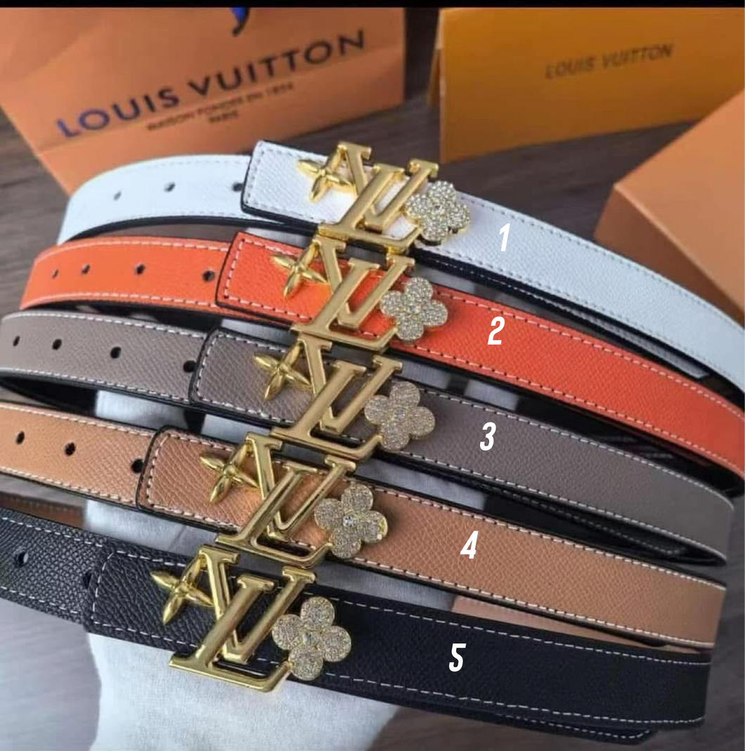LV Leather Belt