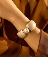 Load image into Gallery viewer, Faux Pearl Cuff Bracelet

