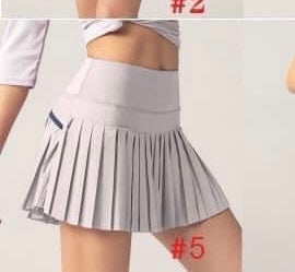 Gray Size Medium Pleated Skirt