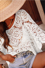 Load image into Gallery viewer, Macrame Lace Crochet Top
