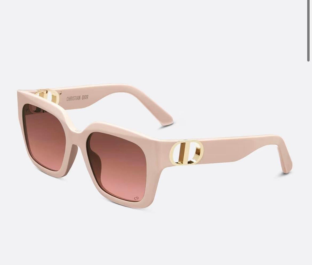 Nude Sqaure Frame Chunky Sunglasses