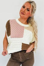 Load image into Gallery viewer, Nude Patchwork Sweater Tee
