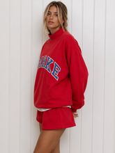 Load image into Gallery viewer, Mock Neck Embroidered Sweatshirt

