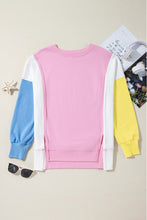 Load image into Gallery viewer, Color Block High-Low Sweatshirt
