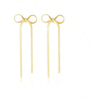 Load image into Gallery viewer, Gold Ribbon Earrings
