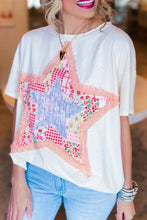 Load image into Gallery viewer, Star Patchwork Tee
