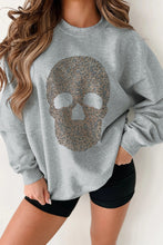 Load image into Gallery viewer, Rhinestone Skull Sweatshirt
