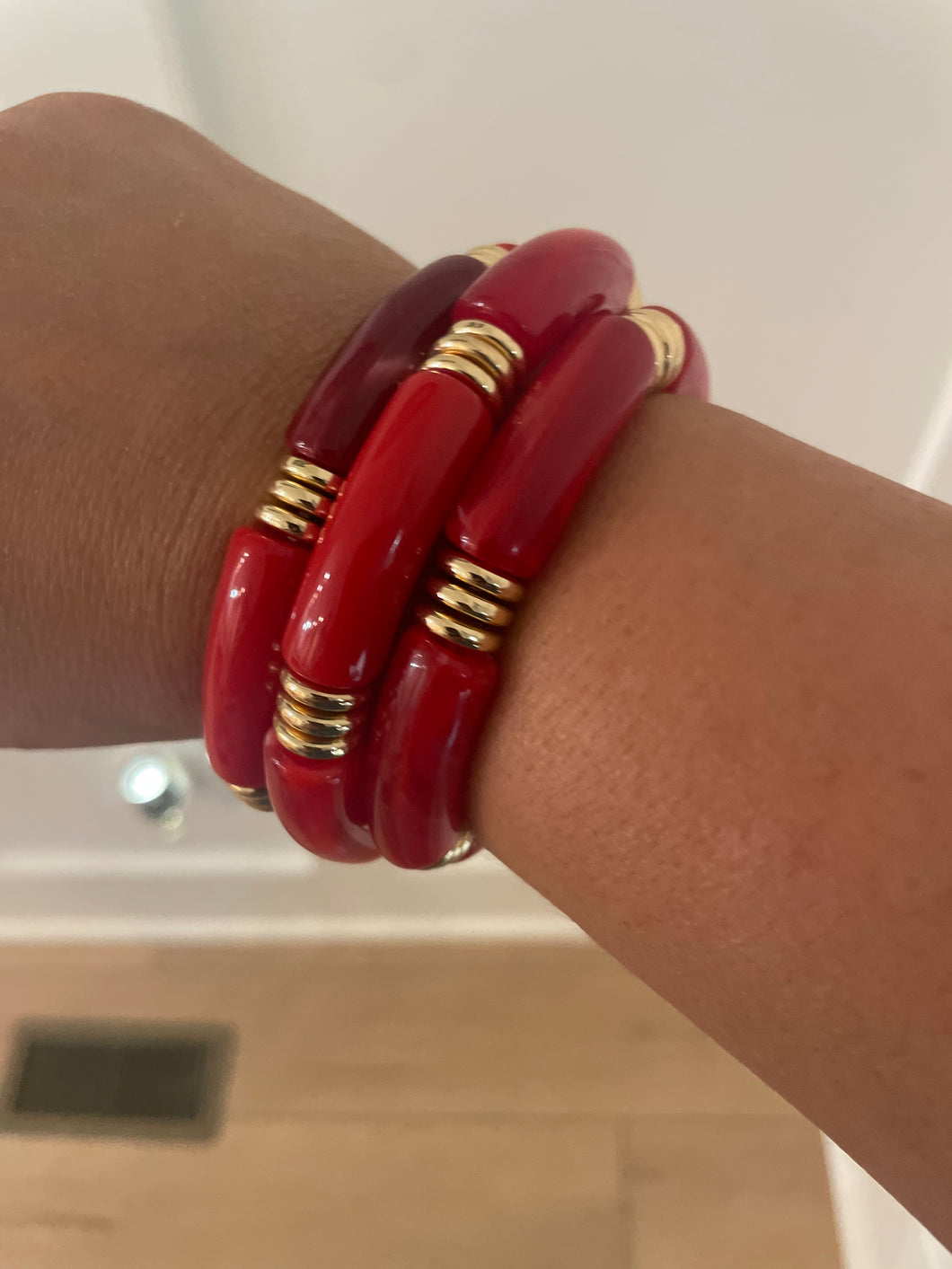 Red Acrylic Stack