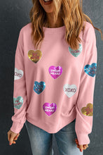 Load image into Gallery viewer, Conversation Heart Sweatshirt
