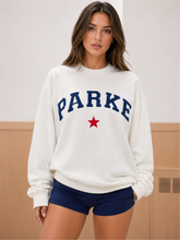 Load image into Gallery viewer, Mock Neck Embroidered Sweatshirt
