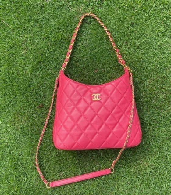 Hot Pink Quilted Purse