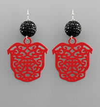 Load image into Gallery viewer, Bulldog Silhouette earrings
