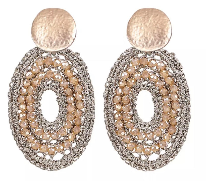 Bronze/Golden Statement Ovals