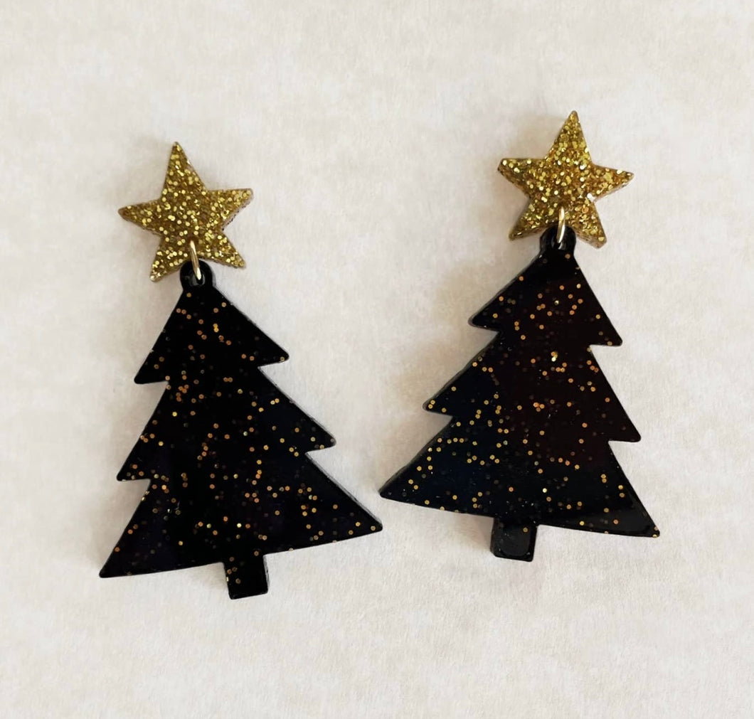 Black Christmas Trees
